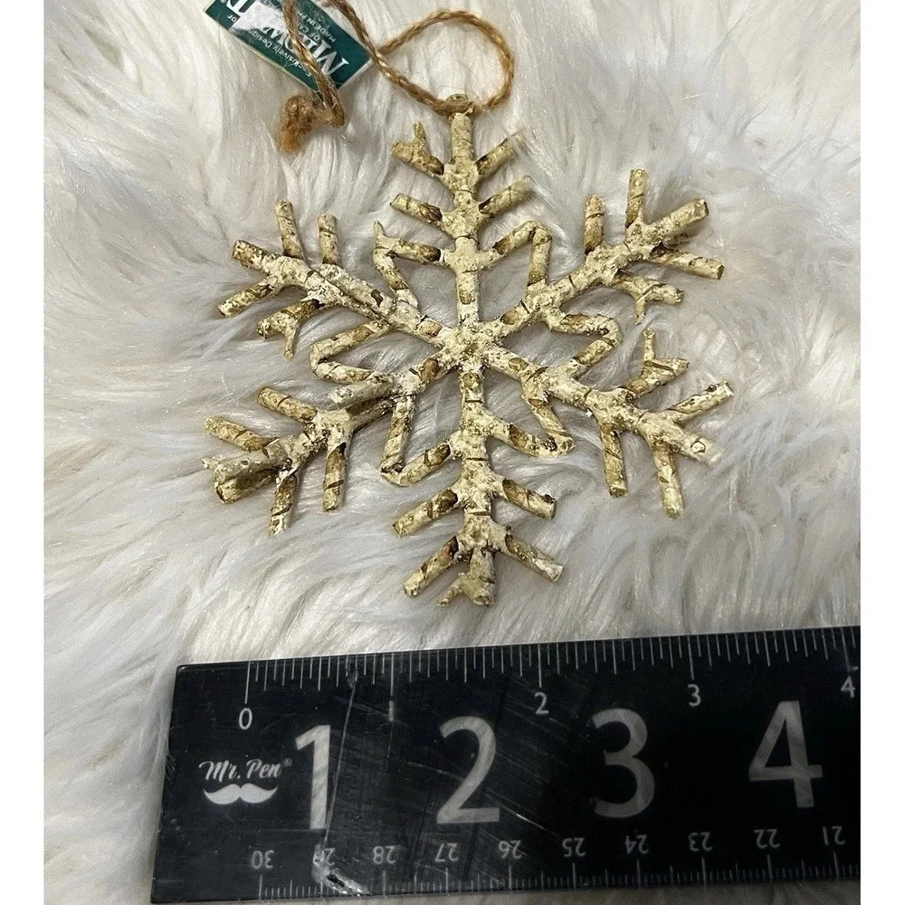 Kurt S Adler Victorian Santa Snowflake Midwest Cristmas Ornament Lot 4‎ Set